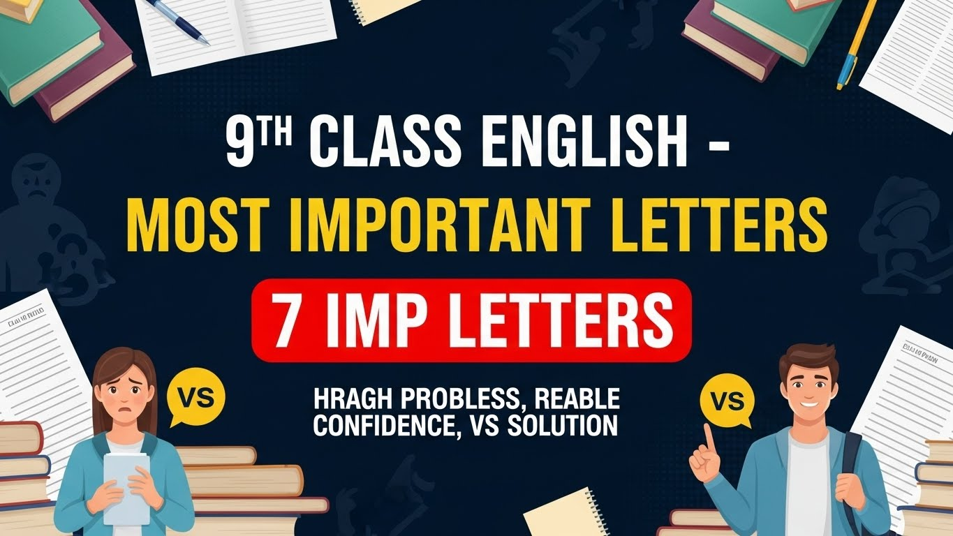 Most Important Letters for 9th Class English 2026