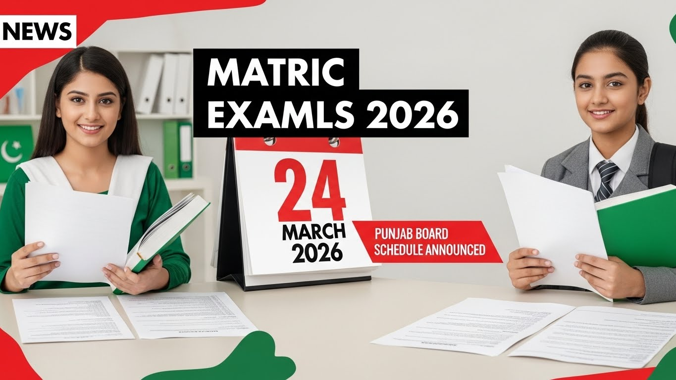 Punjab Announces Matric Annual Exams 2026 Schedule