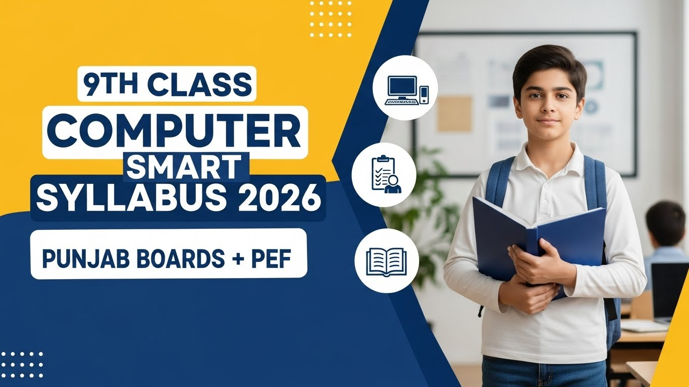 9th Class Computer Smart Syllabus 2026